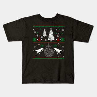 Ugly T REX Christmas Sweater TShirt Christmas Gift Kids T-Shirt